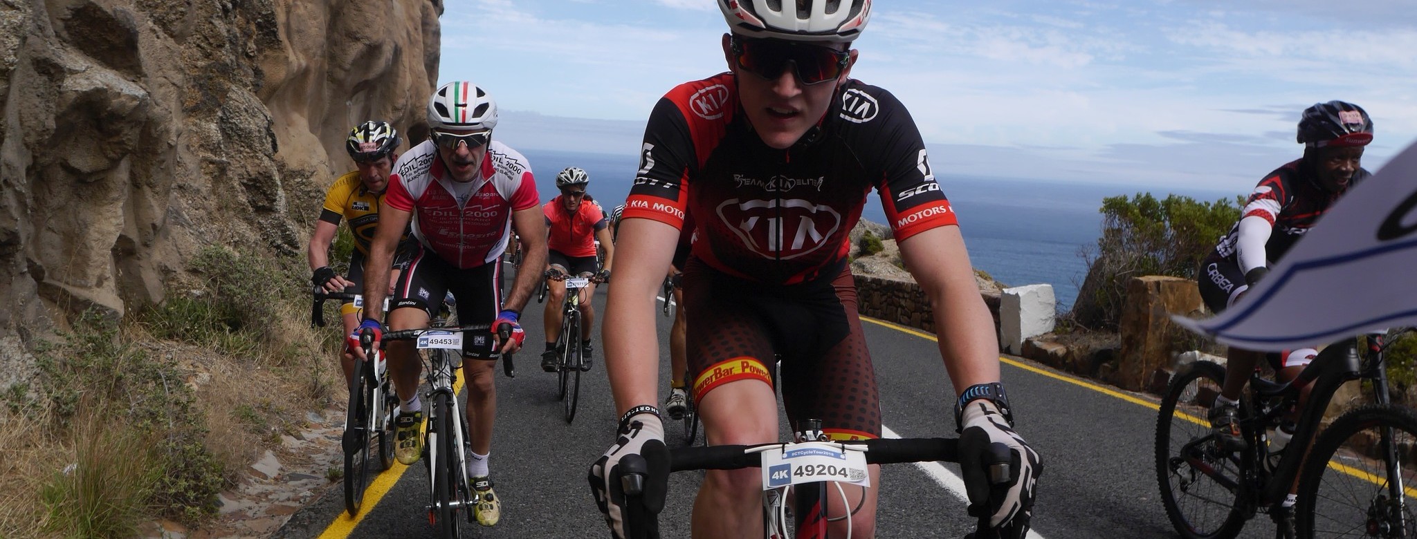 Die Cape Town Cycle Tour schließt das Erlebnis ab (hier am Chapman's Peak Drive)